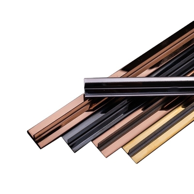 Verniciato oro specchio lucidatura T-forma piastrelle in acciaio inossidabile Trim per pareti decorative 1 kg