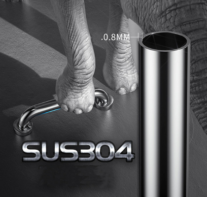 25X300mm Cromo Superficie Finitura Bagno Toilet Support Grop Bar per la sicurezza degli anziani