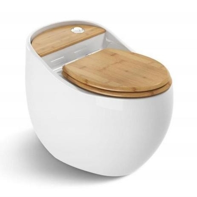 Customers Optional Color Toilette a forma di uovo Seat Bowl WC Smart Toilet Accessori Set