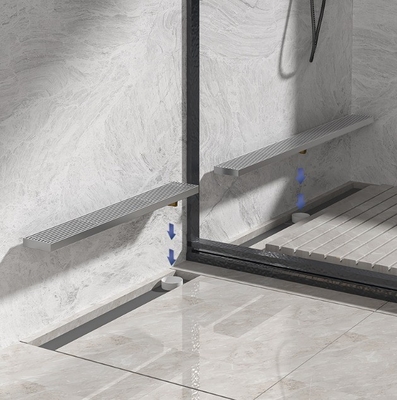 Drenaggio del pavimento lineare in acciaio inossidabile per bagno doccia antiodore e facile da pulire