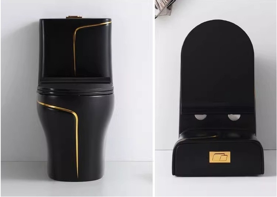 Bagno nero e dorato Matt S-Trap Bagno di vanità per il mercato di Foshan