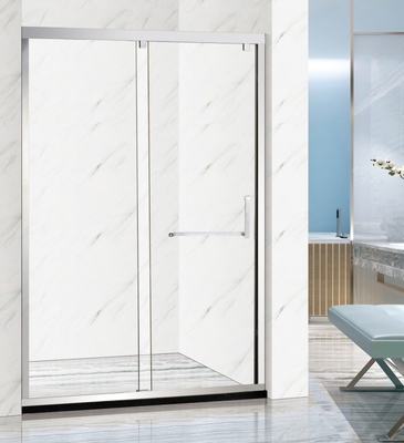 Cassa doccia in vetro oro con vassoio in ceramica e parti di base della porta a cerniera temperata da 8 mm