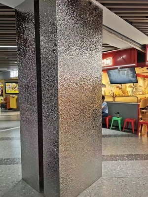 Piastra in rilievo a specchio a colori d'acqua per hotel Villa soffitto muro tenda in acciaio inossidabile