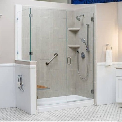 Bagno con vetro di spessore 8 mm Sala doccia e design tutto in uno