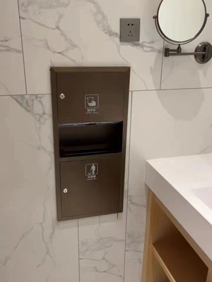Niche in acciaio inossidabile per piastrelle quadrate doccia incorporata luce e porta carta igienica