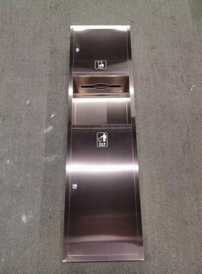 Niche in acciaio inossidabile per piastrelle quadrate doccia incorporata luce e porta carta igienica