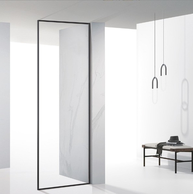 Cassa doccia in acciaio inossidabile in oro rosa per l'installazione in angolo 90 cm