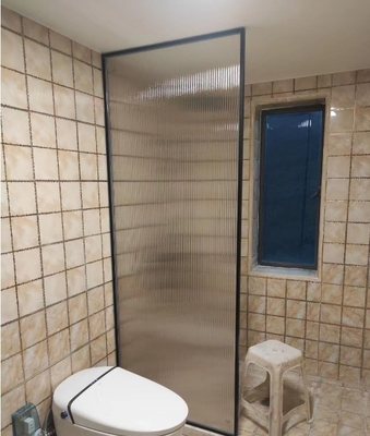 Cassa doccia in acciaio inossidabile in oro rosa per l'installazione in angolo 90 cm