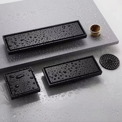 Scarico a pavimento in acciaio inossidabile 304 dorato per bagno in cucina commerciale e bagno