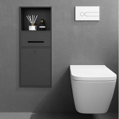 Tenete pulito e ordinato il bagno dell'hotel con una scatola di asciugamani in acciaio inossidabile 3 in 1