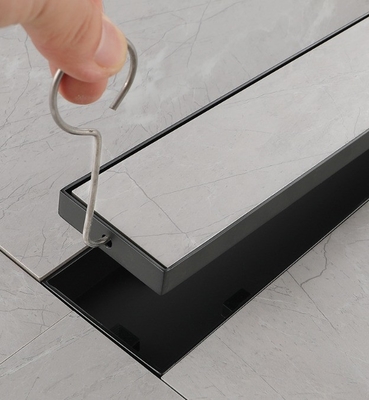Drenaggio di pavimento quadrato lineare elettroplata con tecnologia antiodore e impermeabile