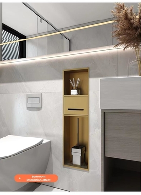 Tenete pulito e ordinato il bagno dell'hotel con una scatola di asciugamani in acciaio inossidabile 3 in 1