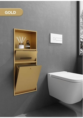 Tenete pulito e ordinato il bagno dell'hotel con una scatola di asciugamani in acciaio inossidabile 3 in 1