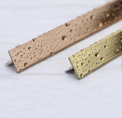 Cintura di transizione di piastrelle di pavimento in acciaio inossidabile a forma di T da 1 kg per la progettazione degli interni dei mobili