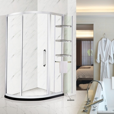 Elettroplacca In alluminio Conchiglie di telaio di vetro Porta di vetro per bagni per WC