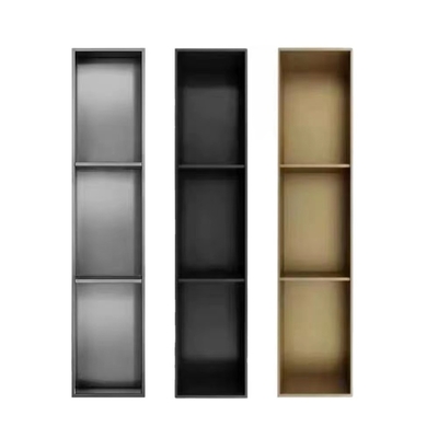 Hotel superficie spazzolata gunmetal nero Niche inserita nella parete per la stanza doccia 12 &quot;x 24