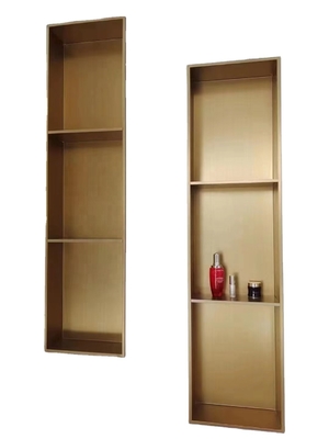 Hotel superficie spazzolata gunmetal nero Niche inserita nella parete per la stanza doccia 12 &quot;x 24