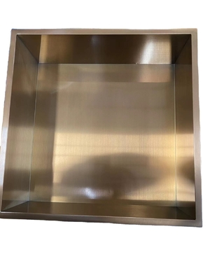 Hotel superficie spazzolata gunmetal nero Niche inserita nella parete per la stanza doccia 12 &quot;x 24
