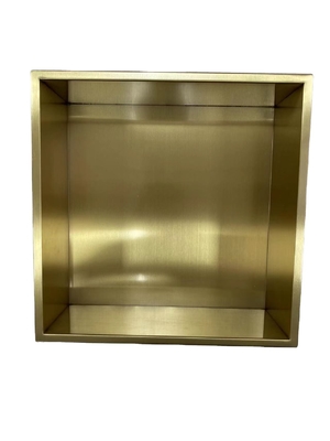 Hotel superficie spazzolata gunmetal nero Niche inserita nella parete per la stanza doccia 12 &quot;x 24