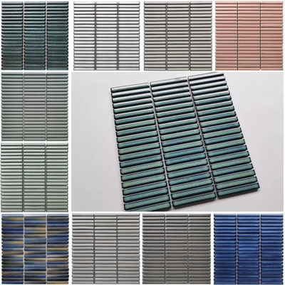 Matte 3D Marmo Kitkat Piastrella in Bianco Rosa Verde Blu Stampa per Parete Interno Bagno