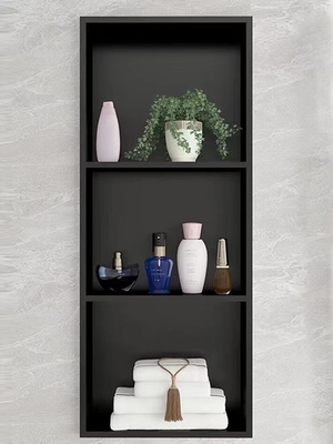 Mensola doccia in nero opaco in acciaio inox impermeabile per un bellissimo design del bagno