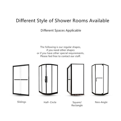 Bagno scorrevole con finitura spazzolata aggiunta moderna al bagno