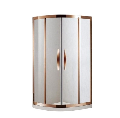 Inclosure per porte della doccia in acciaio inossidabile nero con design impermeabile