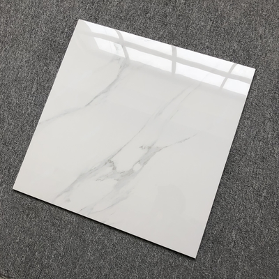 Assorbimento dell'acqua 0,5% 60x60 cm Porcellana dorata Calacatta Piastrelle di parete bianche vetrate