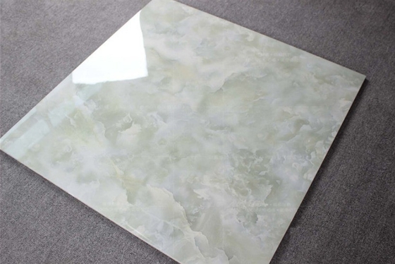 60x60 Piastrelle di ceramica vetrata in marmo verde chiaro per imitazione della struttura della pietra
