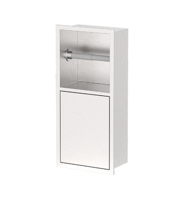 Niche per spazzole da bagno in acciaio inossidabile in finitura spazzolata Perfetto per qualsiasi design del bagno