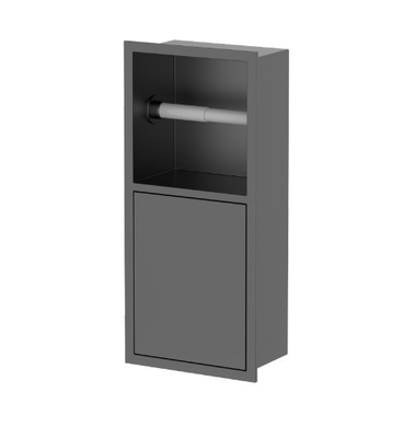 Niche per spazzole da bagno in acciaio inossidabile in finitura spazzolata Perfetto per qualsiasi design del bagno