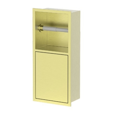 Niche per spazzole da bagno in acciaio inossidabile in finitura spazzolata Perfetto per qualsiasi design del bagno