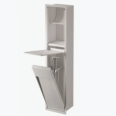 Niche di bagno in acciaio inossidabile spazzolato per carta igienica impermeabile e resistente all' arrugine