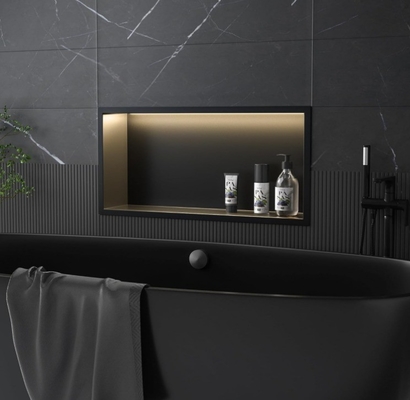 Doccia in acciaio inossidabile impermeabile con design moderno e leggero 12 x 36 recensioni