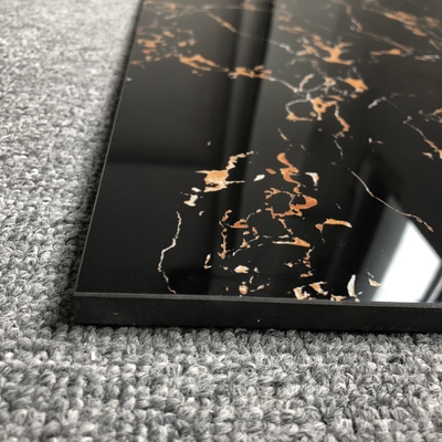 Chic marmo nero e oro pavimento bagno piastrelle in ceramica per pavimento parete giubbotti piastrelle specchio pakistan