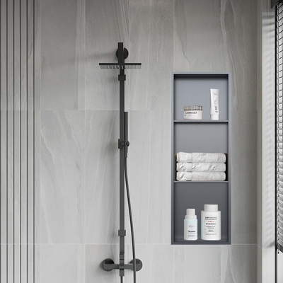 Cromo Trimmed Moderno Disegno Impermeabile Infisso Niche Vasca Da Bagno Per Pareti Doccia