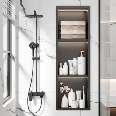 Porcellane Piastrelle Bagno Nichetta doccia con design moderno e luce LED impermeabile