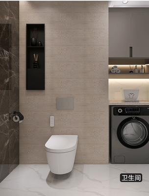 Padiglione di doccia impermeabile con luce a LED ripiano doppio design moderno 12x20 nero