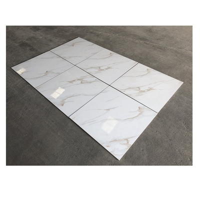 Porcellanato a corpo intero resistente agli acidi lucidato con piastrelle 60x60 in marmo d'oro di Calacatta