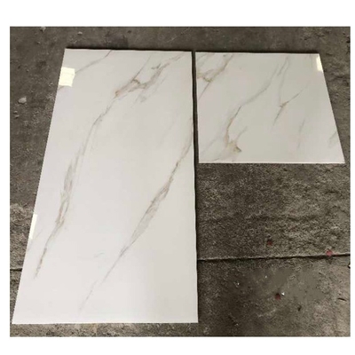 Porcellanato a corpo intero resistente agli acidi lucidato con piastrelle 60x60 in marmo d'oro di Calacatta