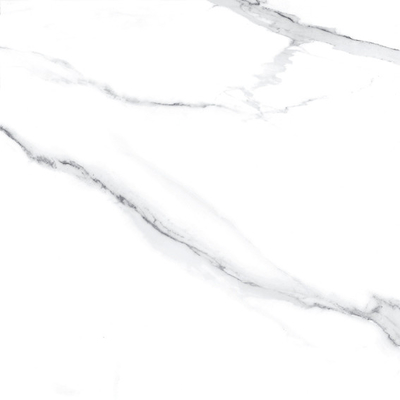 Piastrelle di porcellana lucidate in super bianco 600x600 per il muro del soggiorno interni 24x24 pavimento