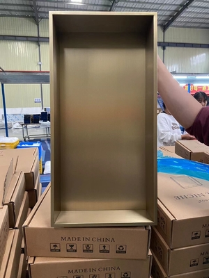 Moderno design bagno LED Oro Niche doccia con SMC Piastrelle e rivestimento