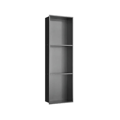 Lowes Custom Size 9 Inch Accessoiri doccia Mensola Nich di parete in nero nero impermeabile
