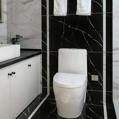 GradeAAA Porcellana Eco-Friendly Matte Black Marmo Cerca per effetto di pietra naturale