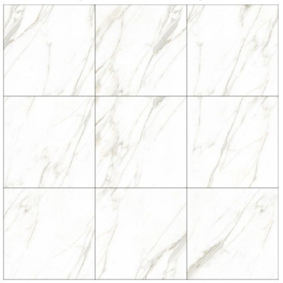 Piastrelle per pavimenti di hall stile moderno 600x600 Porcellana lucidata piastrelle di marmo di Calacatta