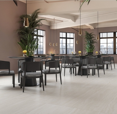 24x48 Italian Travertine Stone Look Porcellana Piastrelle 60x120 600x1200 per Parete Interno