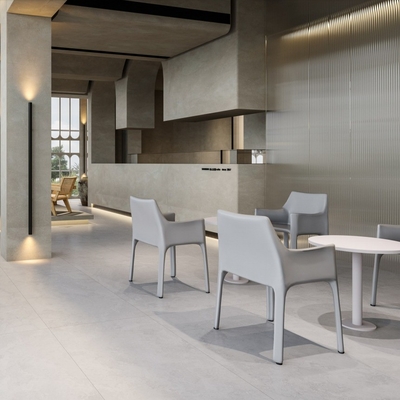 Piastrelle di pavimentazione beige 24*24 travertino porcellanato per spazi interni ed esterni durevoli