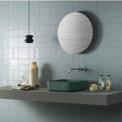 Tessitura grezza 150 x 150 mm Porcellanato Ceramica Specchio Metropoli Piastrelle da cucina per parete