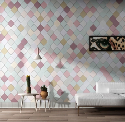 Assorbimento dell'acqua 0,5% GradeAAA Metro Tessitura lucida Piastrella di vetro mosaico per backsplash