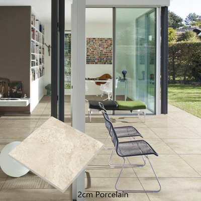 Imitazione di pietra Tessitura 600*1200 Travertino d'argento Aspetto piastrelle di porcellana per la piscina